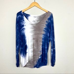 SPLENDID Tie Dye Long Sleeve Stretch Tee S